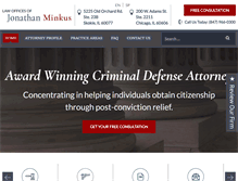 Tablet Screenshot of minkuscriminallaw.com